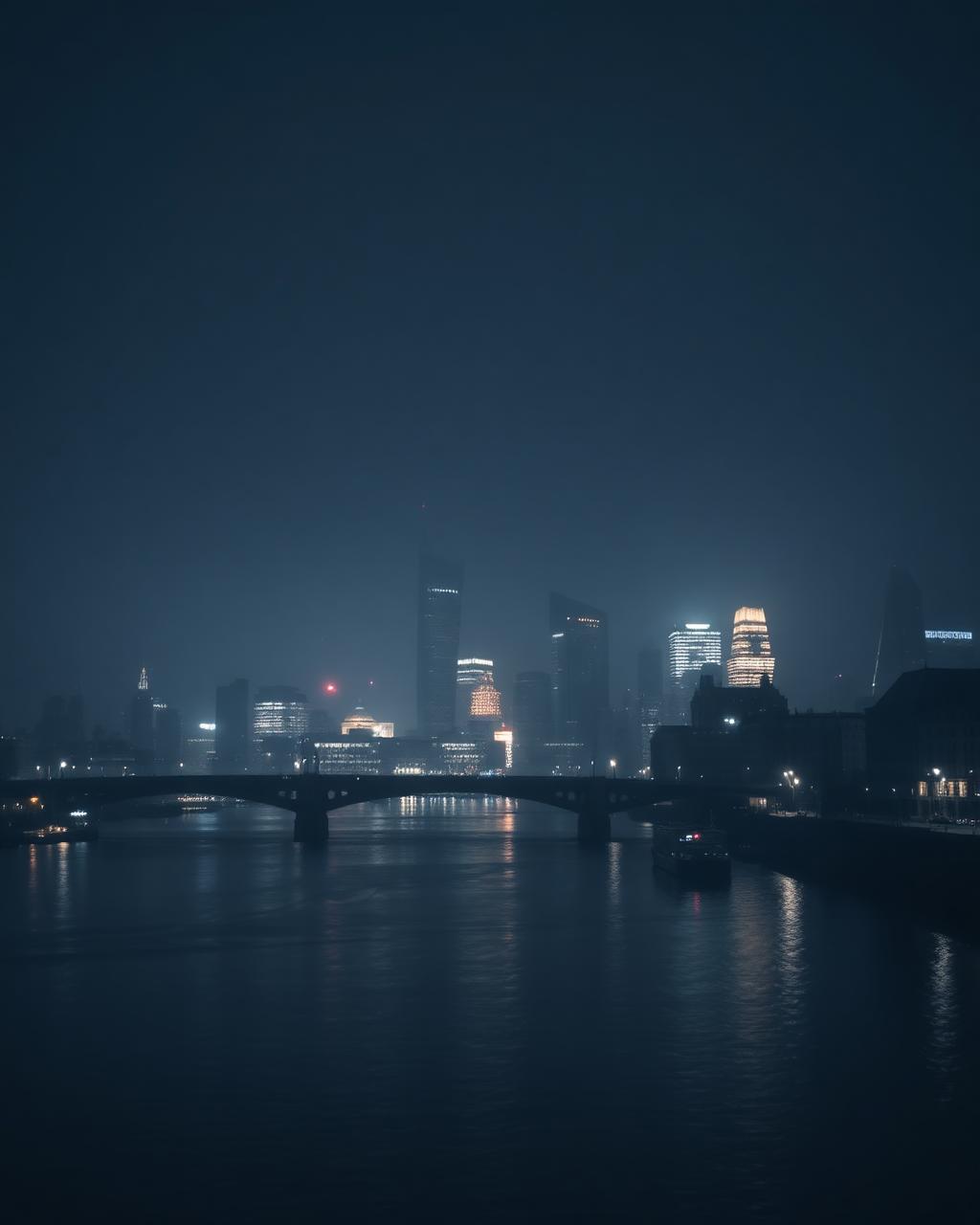 London at night